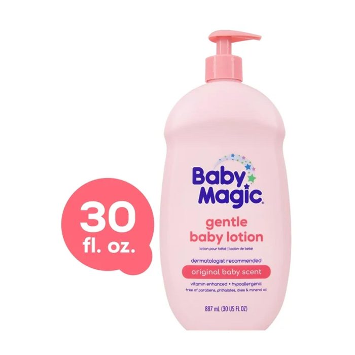 Baby Magic Gentle Baby Lotion, Original Baby Scent, Hypoallergenic, 30 oz