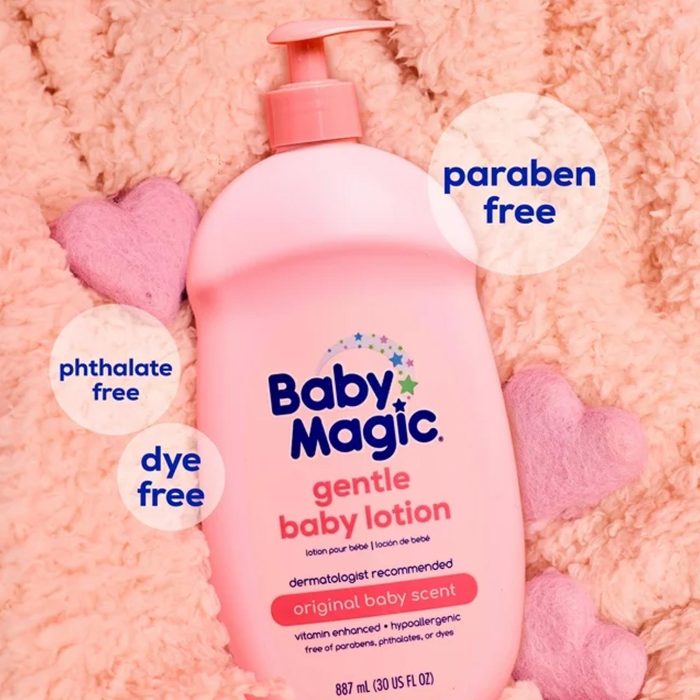 Baby Magic Gentle Baby Lotion, Original Baby Scent, Hypoallergenic, 30 oz - Image 2