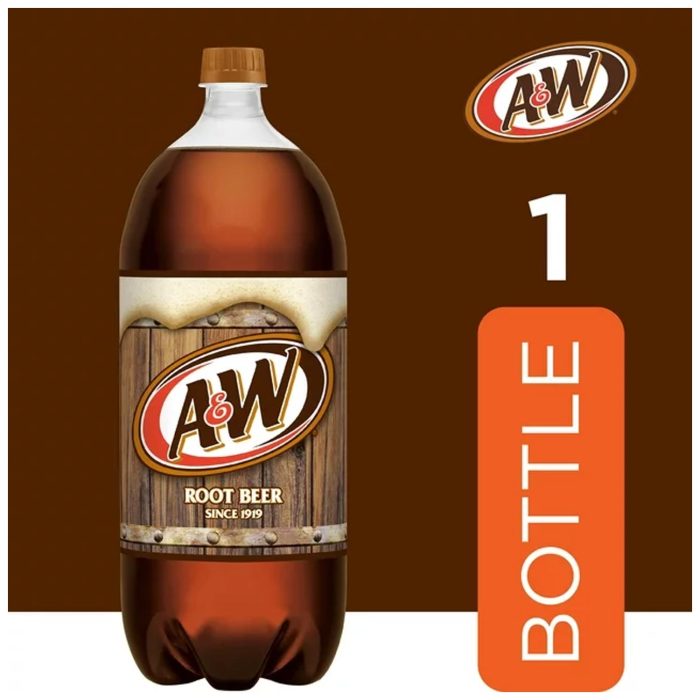 A&W Caffeine-Free, Low Sodium Root Beer Soda Pop, 2 Liter Bottles - Image 3